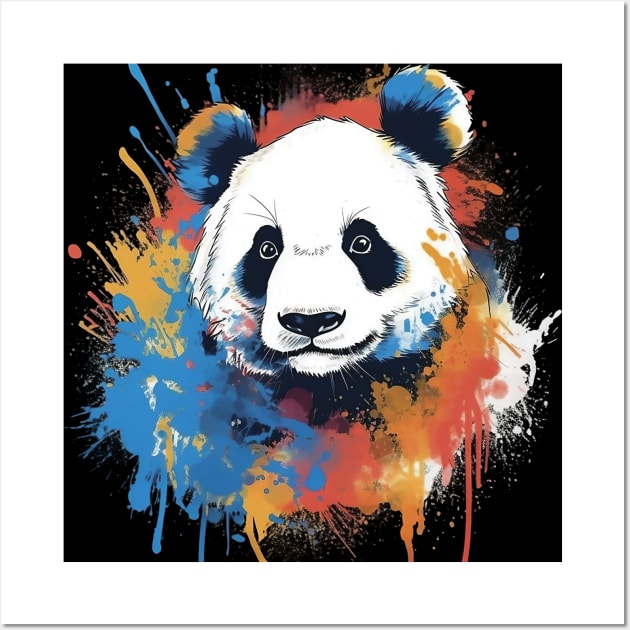 Panda Bear Wall Art by GreenMary Design